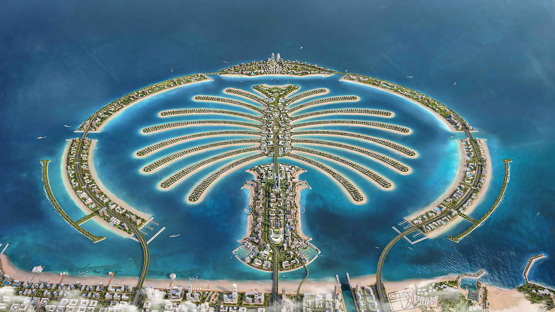 Расположение Palm Jebel Ali